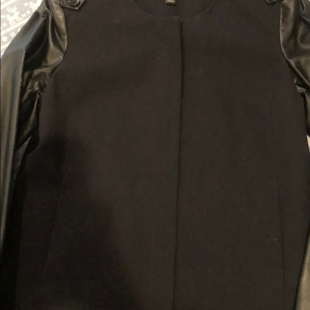 Ann Taylor blazer leather zip up - Picture 4 of 4